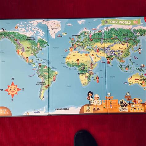 Leap Frog Interactive World Map Tag Reading Systems