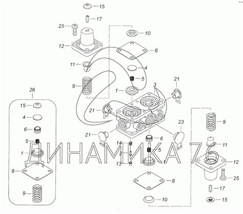Четырехконтурный защитный клапан камаз схема подключения - 80 фото