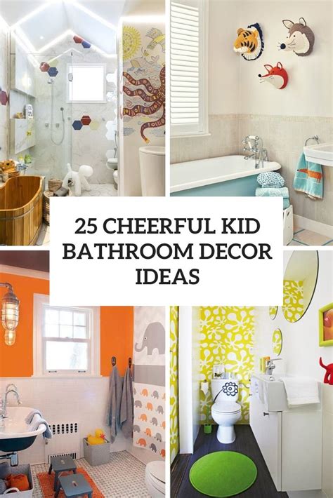 25 Cheerful Kid Bathroom Decor Ideas - DigsDigs