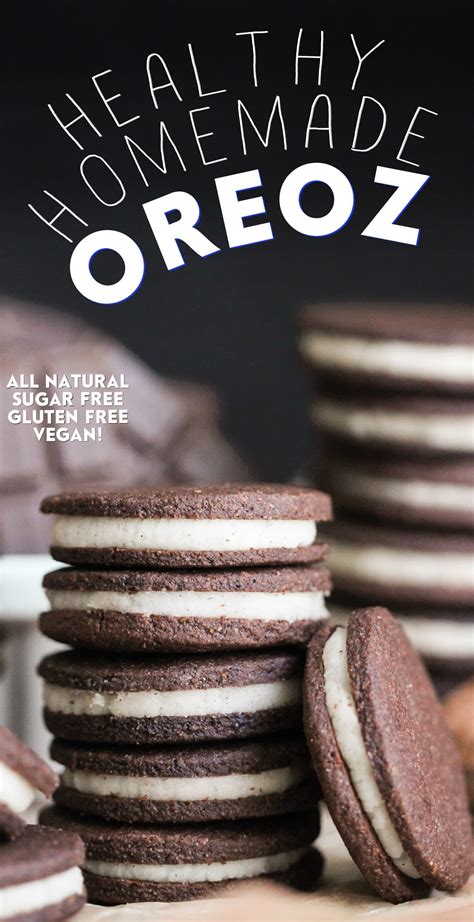 Homemade Oreos Recipe Sugar Free Gluten Free Dairy Free Vegan Oreos