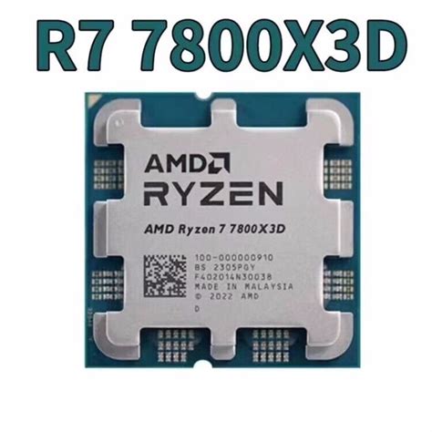 AMD Ryzen 7 7800X3D 4 2GHz 8 Cores 16 Threads Socket AM5 CPU R7 7800X3D