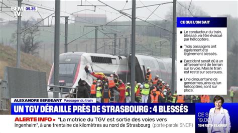 Un TGV déraille près de Strasbourg 21 blessés 05 03