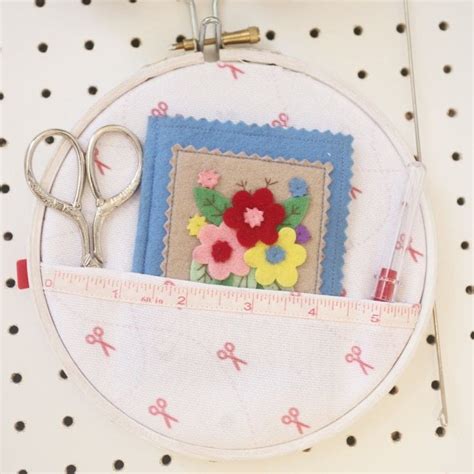 Embroidery Hoop Sewing Kit · How To Make A Sewing Kits · Sewing on Cut ...