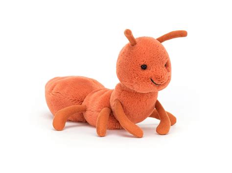 Jellycat Peluche Wriggidig Fourmi L 6 Cm X L 15 Cm X H 12 Cm