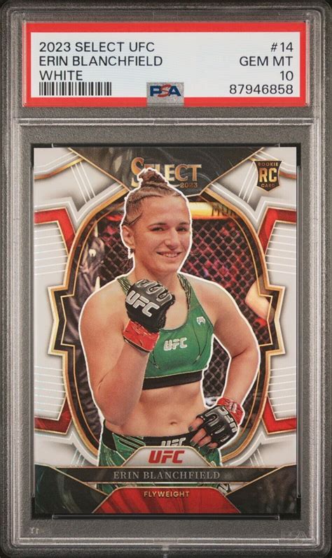 Panini Select Ufc Erin Blanchfield White Prizm Psa Ebay