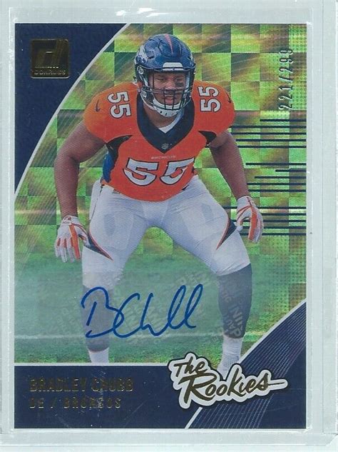 Bradley Chubb Panini Donruss The Rookies Auto Rc D Ebay