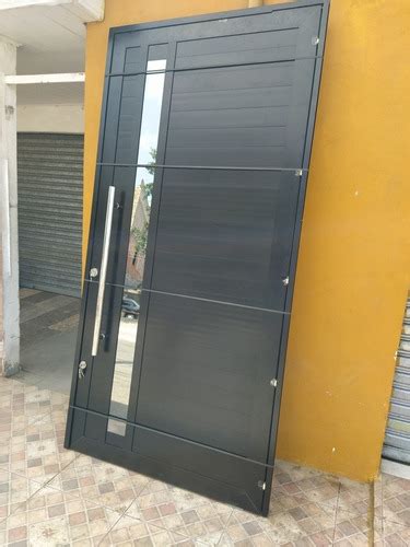 Porta De Alumínio Preto Pivotante 210x120 Linha 30 Suprema Mercado Livre