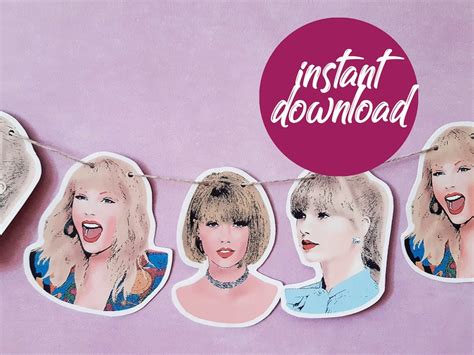 Taylor Swift printable wall art decor Taylor Swift birthday | Etsy