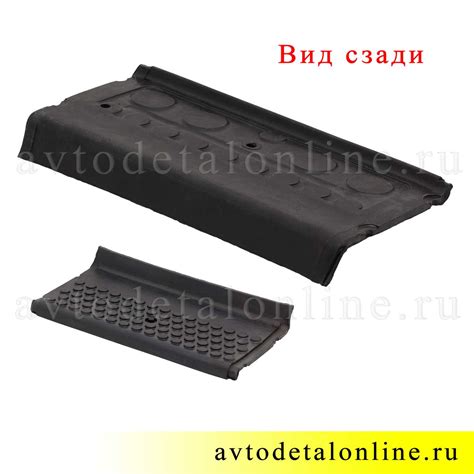 Накладка на пороги Патриот УАЗ резиновая, средняя №2, короткая 3162-8405585