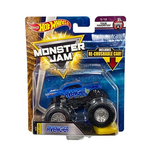 Hot Wheels Monster Jam Avenger Re Crushable Car Collectable Toy Car