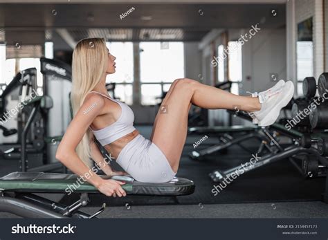 Sexy Beautiful Fitness Woman Model Blonde Stock Photo 2154457173 Shutterstock