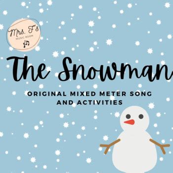 The Snowman Original Song and Activities by Mrs F's Music Room | TPT