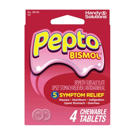 Pepto Bismol Chew Tabs 2 Dose Ptl One