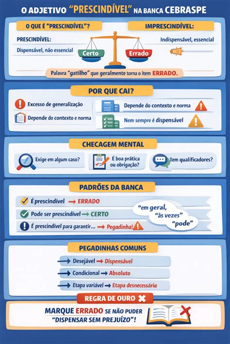 O Que É Prescindível - CEBRASPE e o adjetivo prescindível | Professor Rogerão Araújo