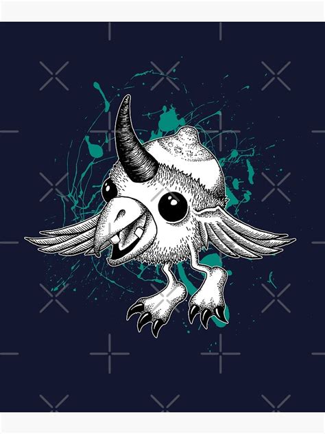 P Ster Divertido Flying Boob Monster Lactancia Mam Humor Tinta Ilustraci N De Redfinchdesigns