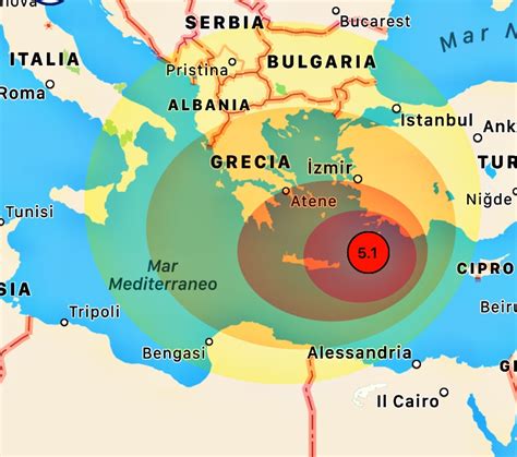 TERREMOTO GRECIA VIOLENTA Scossa Di MAGNITUDO 5 1 Tra RODI E CRETA