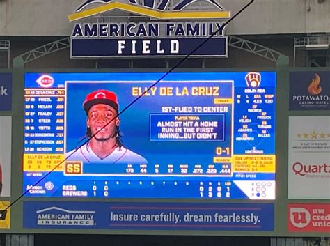 Trolled On The Brewers Scoreboard This Reds Phenom Proceeded To Hit