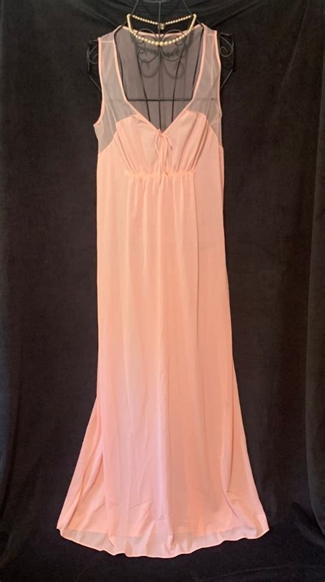 Pink Nylon Sheer Lingerie 1970s Perfect Condition Gem