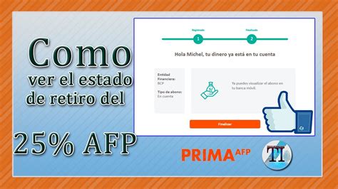 Estado De Retiro Del 25 AFP Como Saber Si Ya Me Depositaron Mis