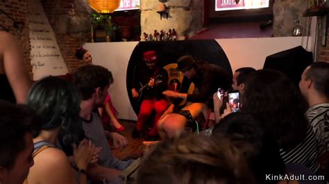 Blonde Anal Fucked In Crowded Public Bar