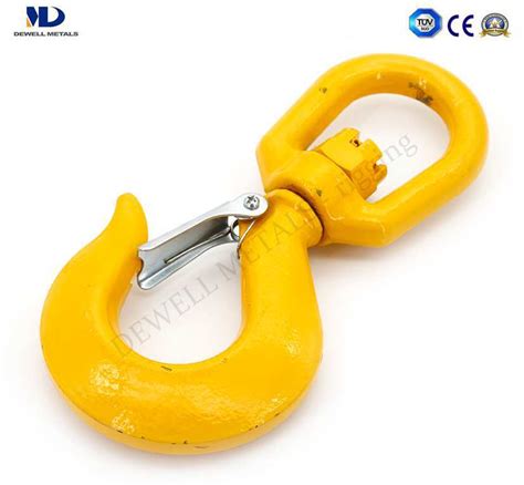 Rigging Hardware Color Painted Alloy Steel Forged G80 Swivel Hook With