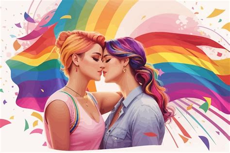 D A Del Orgullo Lesbiana Gay Bisexual Transexual Ilustraci N Vector Premium