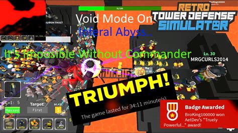 Retro TDS Void Gamemode On Infernal Abyss Triumph YouTube