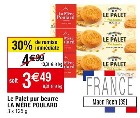 Promo La M Re Poulard Le Palet Pur Beurre Chez Cora