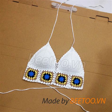 Bikini len móc và Áo Crop top len móc thời trang Shop BeeToo
