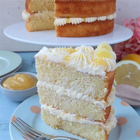 ‪a Lovely Slice Of Triple Lemon Cake Its Absolute Lemon Heaven 🍋