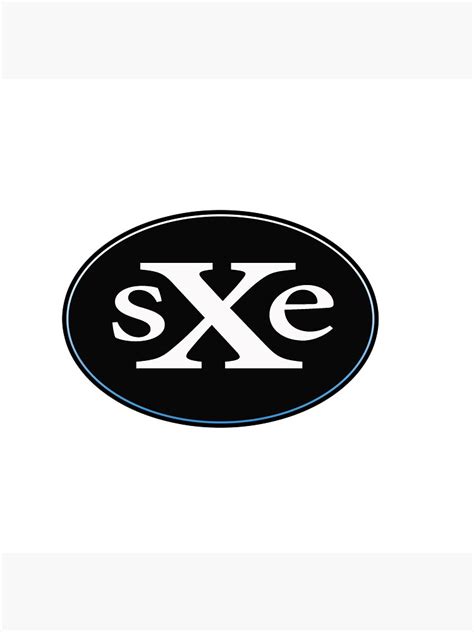Sxe Straight Edge Hardcore Sticker For Sale By Myshopa Redbubble