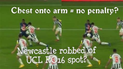 Psg V Newcastle United Penalty Controversy Uefa Champions League 2033