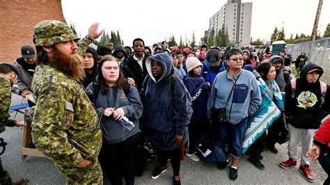 Yellowknife Terytoria Północno Zachodnie Tysiące Ludzi Starają Się