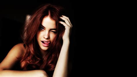 Wallpaper Women Redhead Long Hair Barbara Palvin Photo