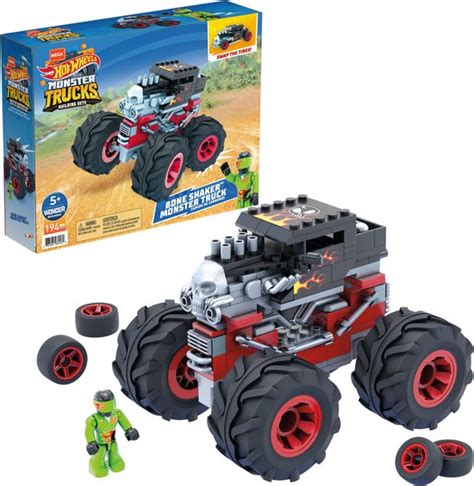 Mega Construx Hot Wheels Monster Truck Bone Shaker Bouwset 194 Bouwstenen Bol