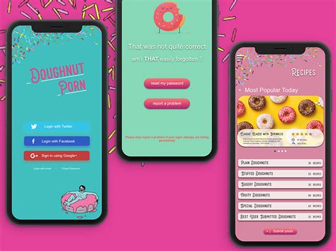Doughnut Porn Donut Recipes App By Omar Jawhar On Dribbble