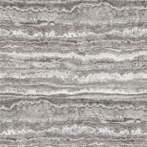 Travertine Silver Slab Pbr Texture Seamless