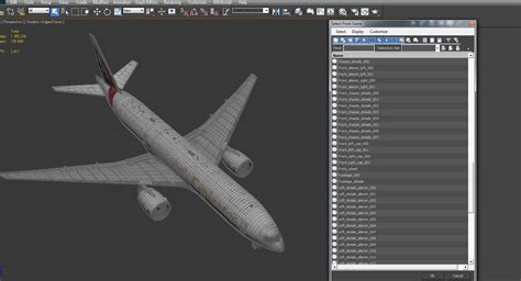 Boeing 777 200ER Emirates Airlines 3D Modell 3D Modell 129 C4d Max