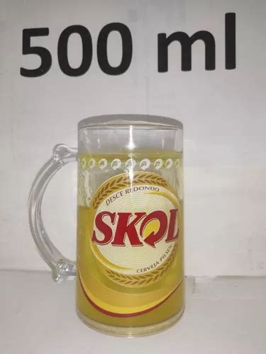 Caneca Gel Congelante Skol Copo Chopp 500 Ml Cerveja Parcelamento Sem