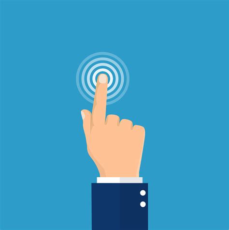 touch icon concept  vector art  vecteezy