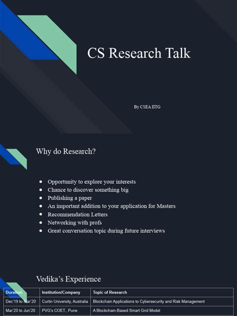 Research Talk Presentation | PDF | Computer Science | Computing