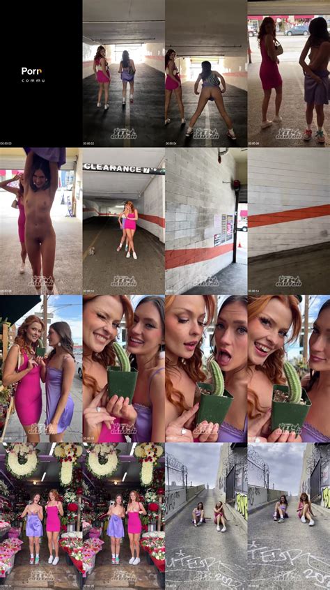 Friends Public Flash Pussy And Tits In Front Of Traffic