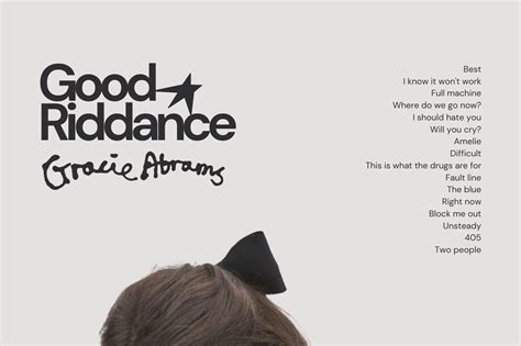 Gracie Abrams Good Riddance Album sold by Jordi Villaverde | SKU ...