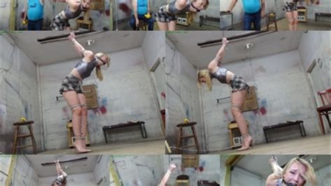 Naughty Blonde In Boots Gets A Cruel Strappado Bound Orgasms MP SD Kbps Hunters Lair