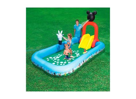 Piscina Infl Vel L Retangular Bestway Mickey Interativa Em