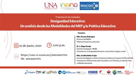 Presentaci N De Resultados Desigualdad Educativa Un An Lisis Desde