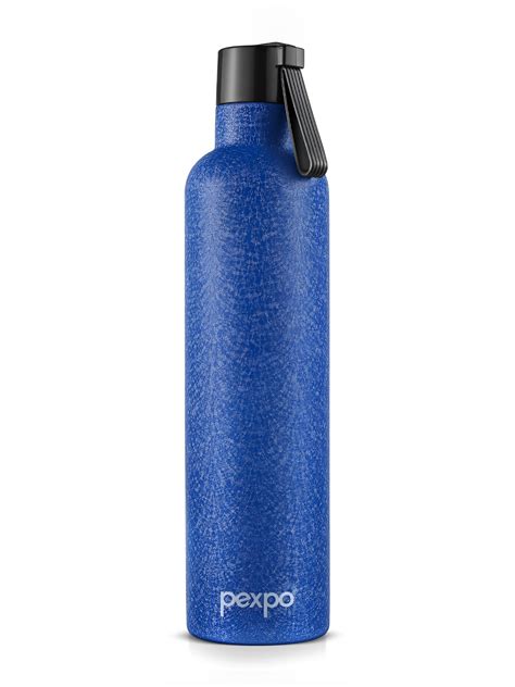 Buy Pexpo Oslo Blue ISI Certified Thermosteel Insulated Hot Cold Flask Water Bottle Ml