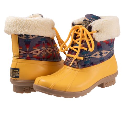 Pendleton Womens Yellow Tucson Duck Boot West 20 Saddle Co