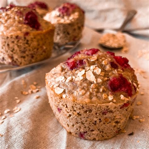 Muffins Aux Flocons D Avoine Et Framboises Fourneaux Et Fourchettes