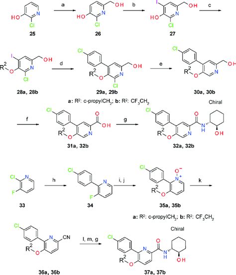 Scheme 4 Synthesis Substituted 2 Pyridine Carboxamides 32a B And 37a B A Download Scientific